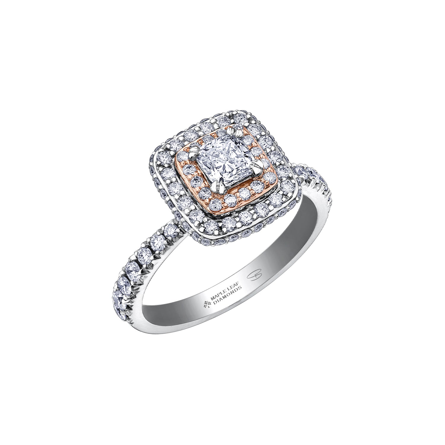 Maple Leaf Engagement Ring Maple Leaf Ring White – FL LLC